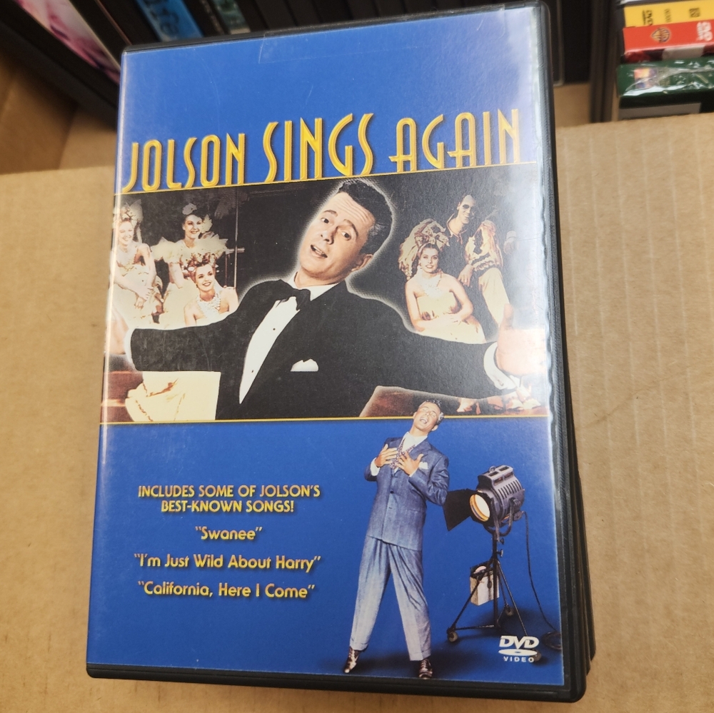 Jolson Sings Again DVD 4 For $12